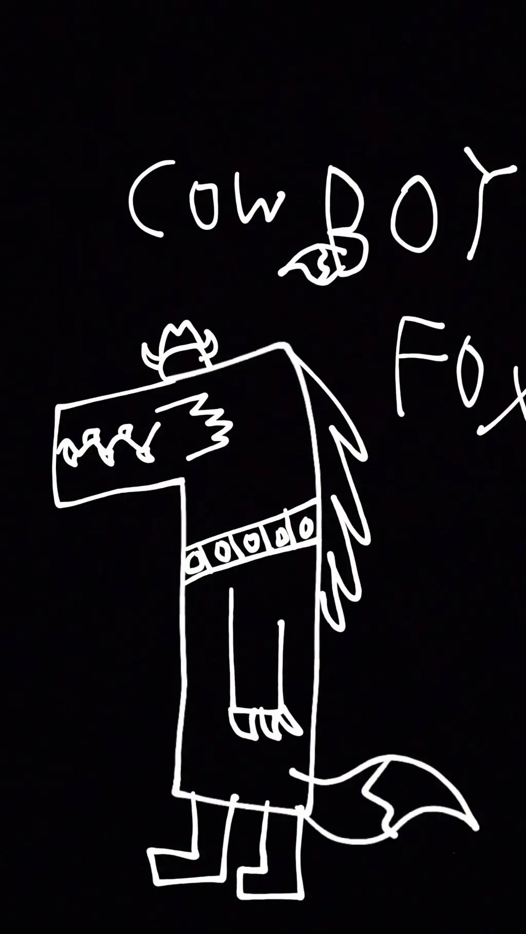 ai character: cowboy foxy background