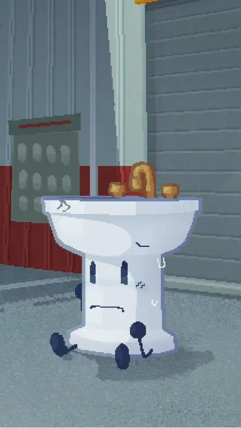 ai character: Sink background