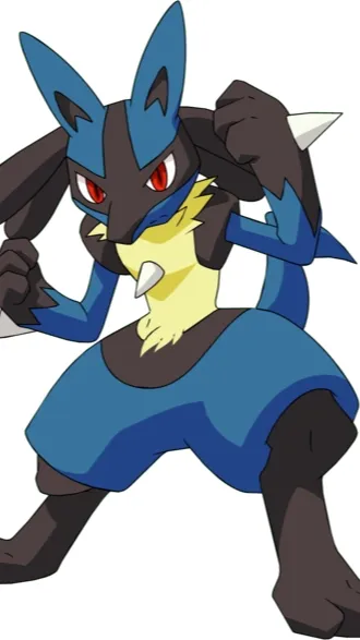 ai character: Lucario  background