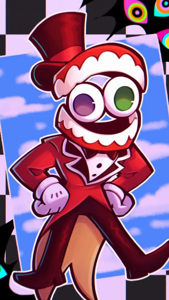 ai character: Caine  background