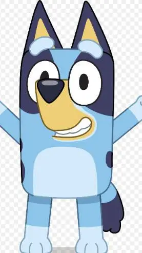 ai character: Bluey background