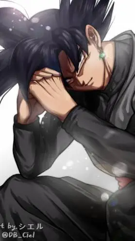 ai character: Goku Black background