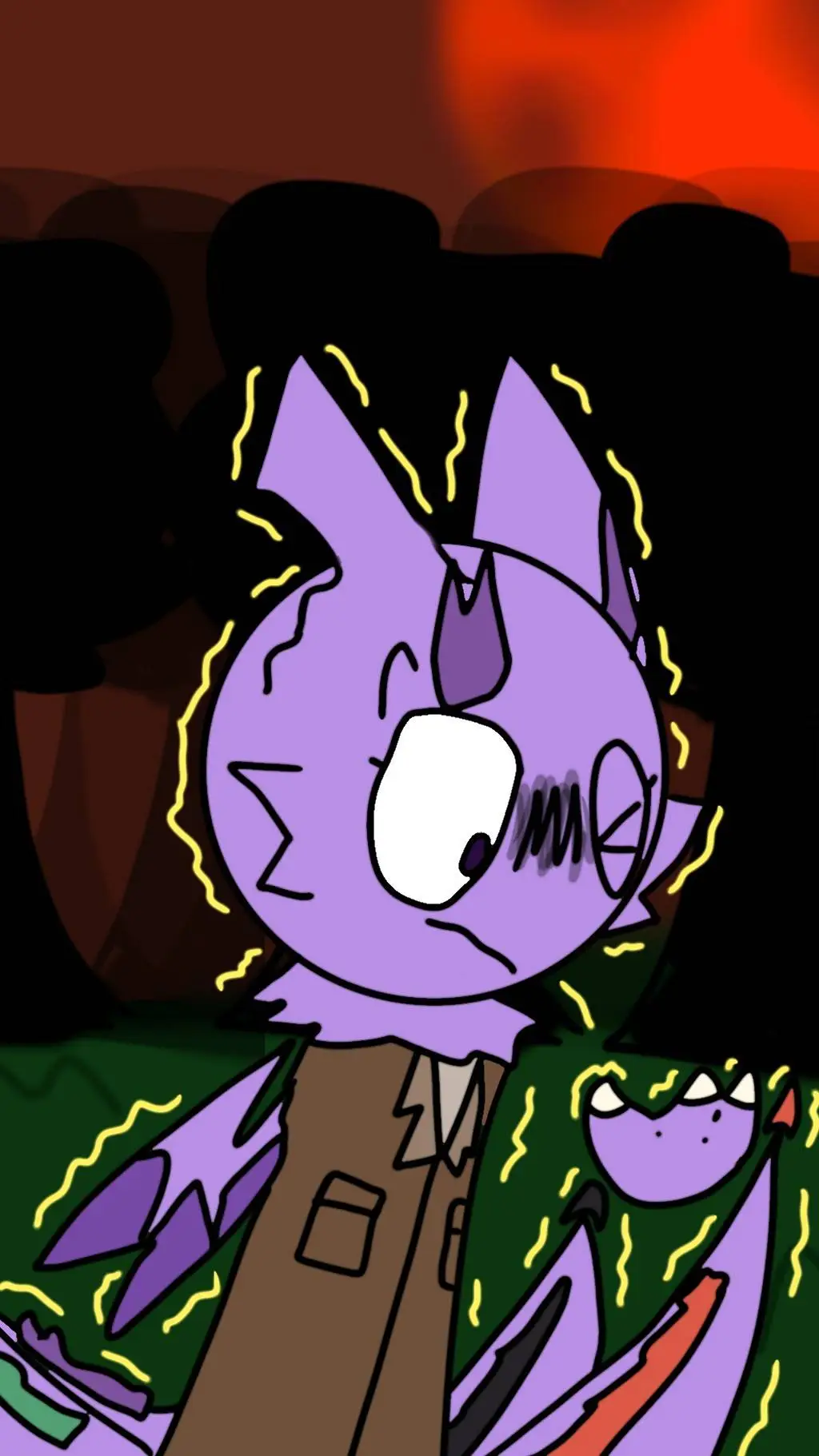 ai character: Dragcat transform? background