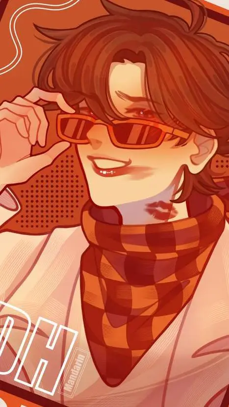 ai character: 🧡JDH🖤 background