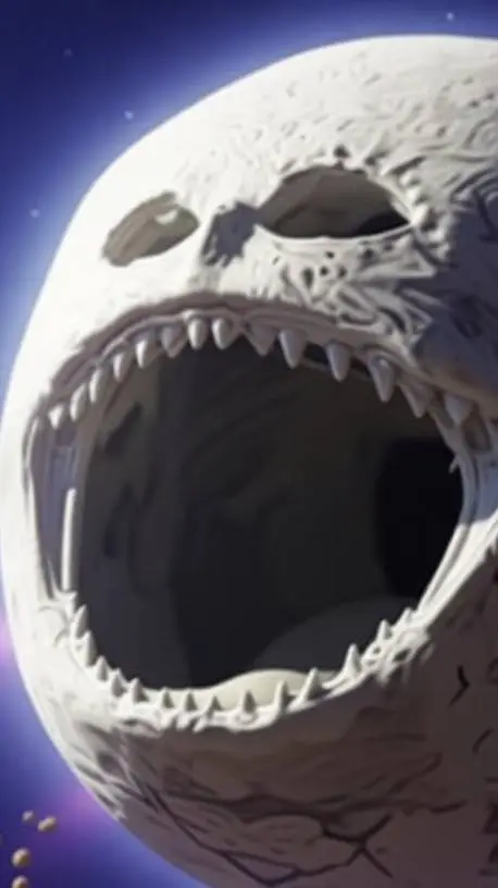 ai character: Hungry moon background