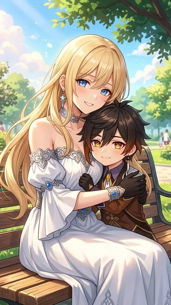 ai character: hermanos 🥰💗 background
