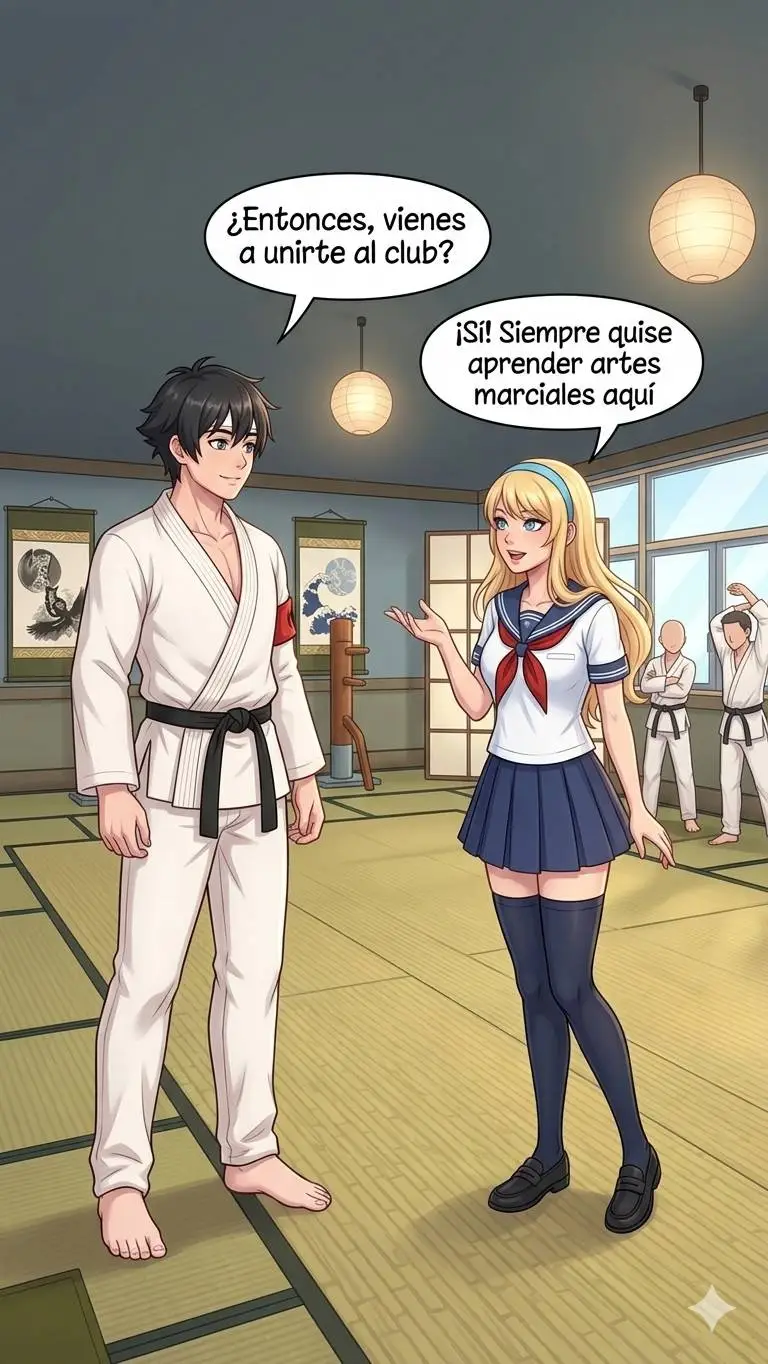 ai character: Budo y Y/N 😍🥰 background