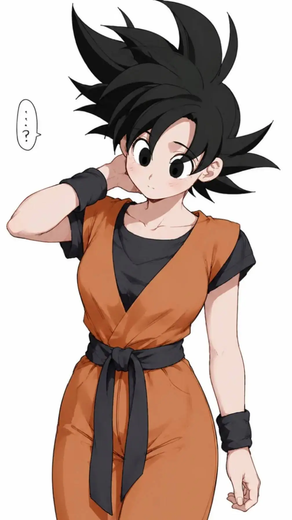 ai character: fem goku background