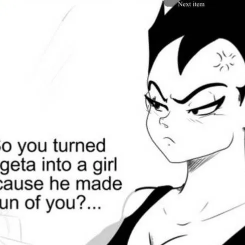 chat with ai character: fem vegeta