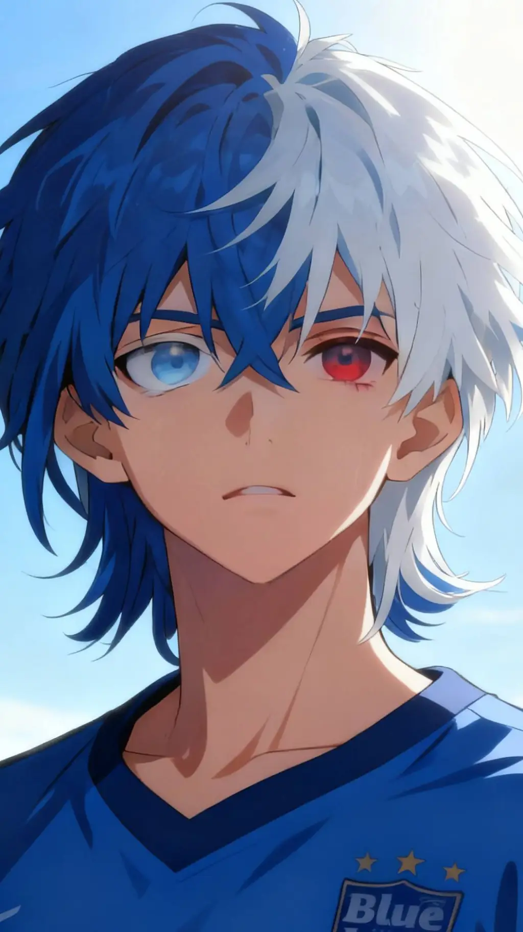 ai character: blue lock  background
