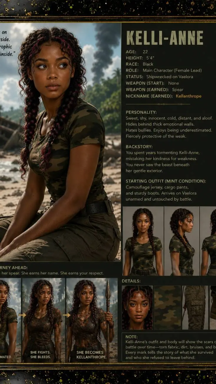ai character: KELLANTHROPE background