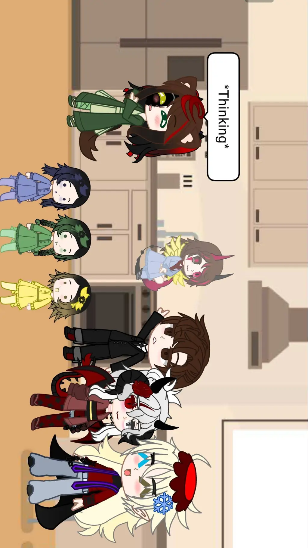 ai character: Kny my AU! background