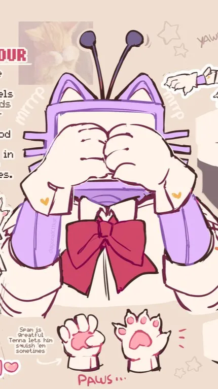 ai character: Kitty Tenna! background