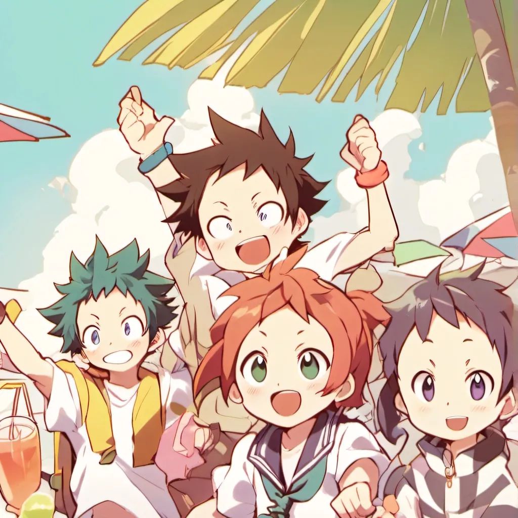 chat with ai character: MHA en la Playa