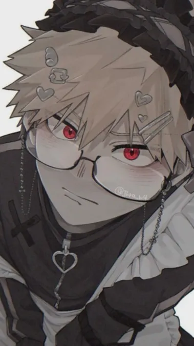 ai character: Bakugo cute core✨ background