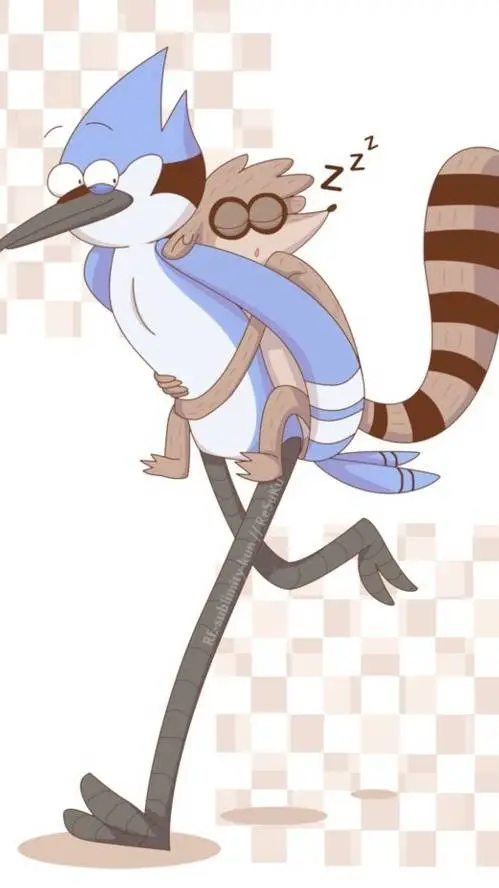 ai character: ꧁Mordecai x Rigby꧂ background