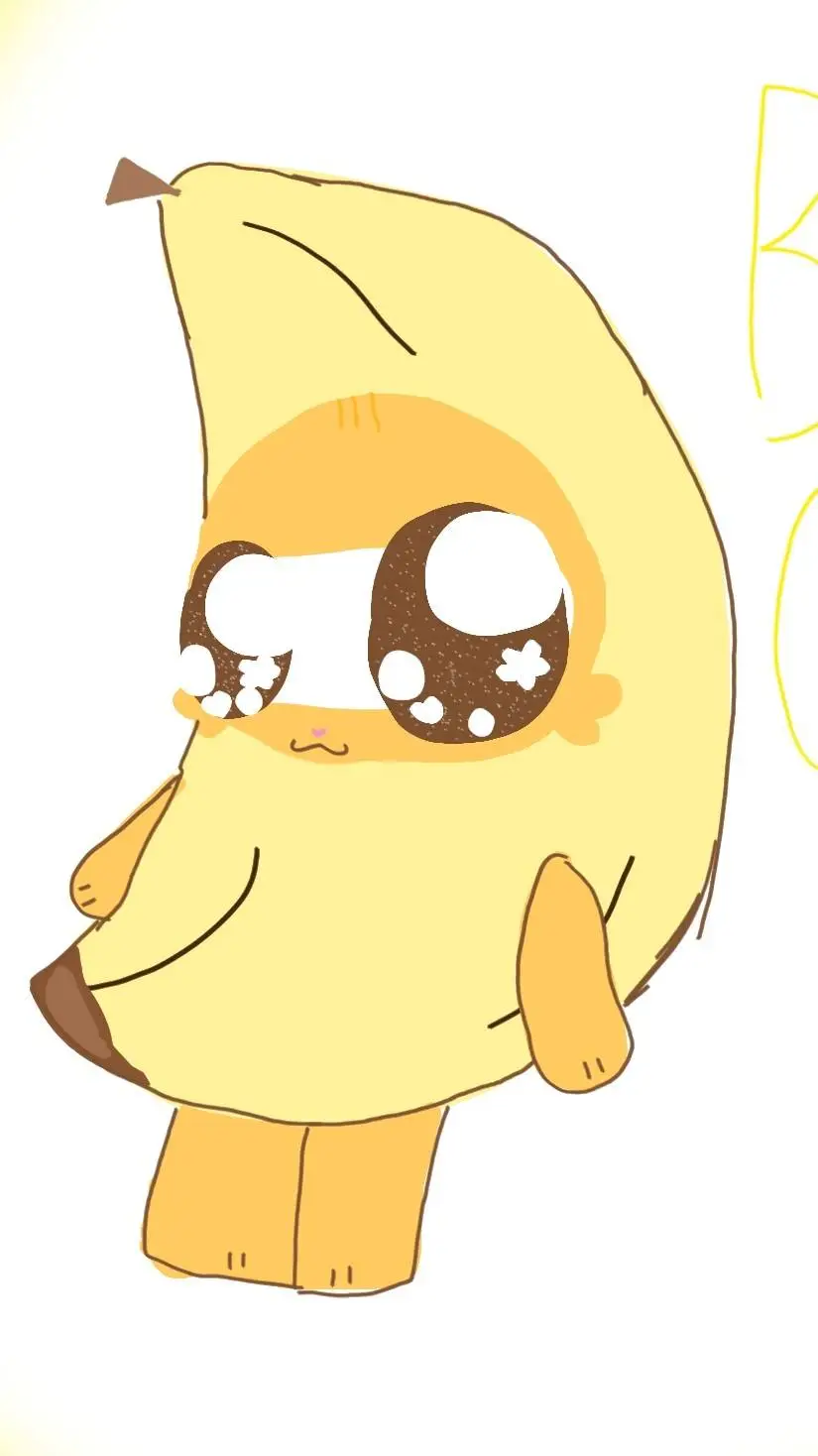 ai character: banana cat background