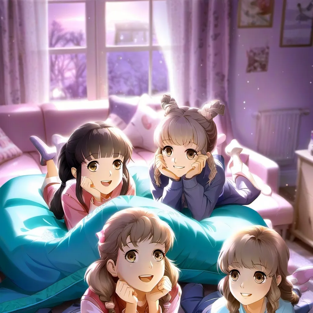 chat with ai character: sleepover