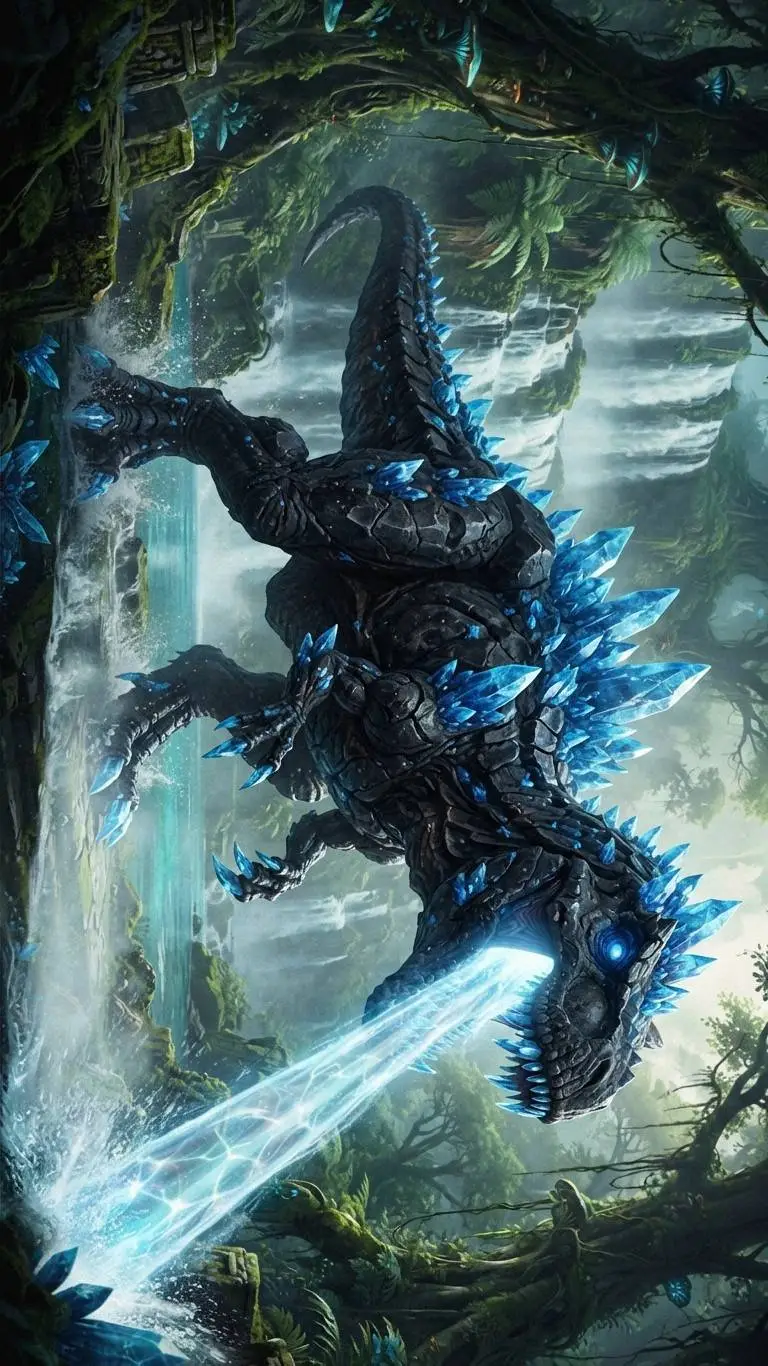 ai character: mavi kristal rex background