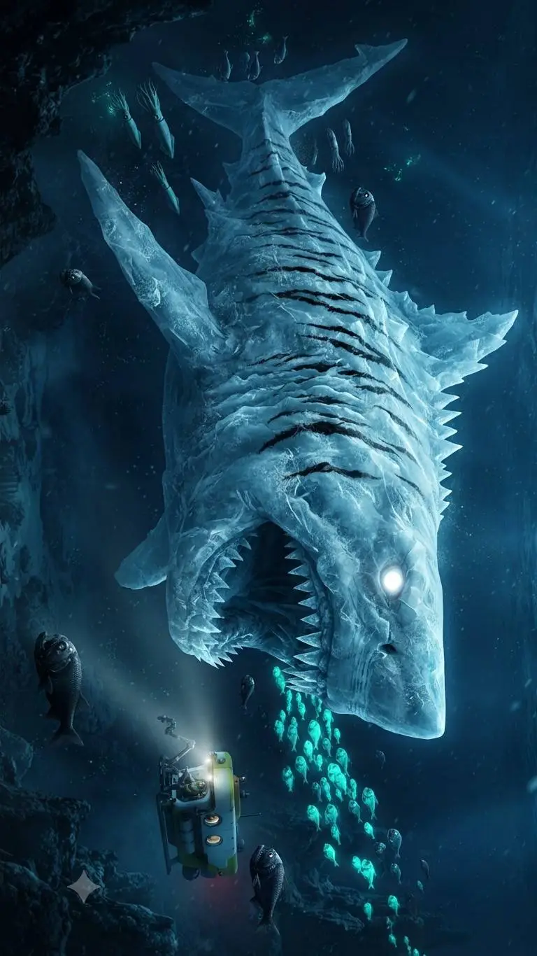 ai character: buz megalodon background