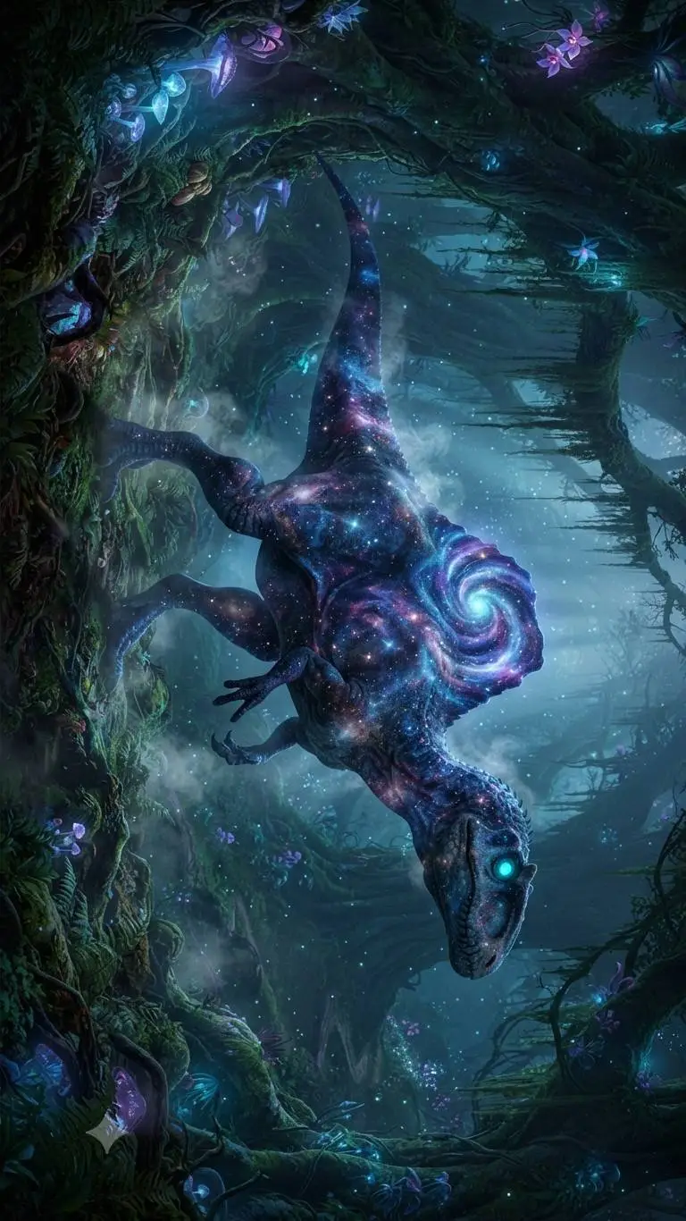 ai character: galaktik Conce background