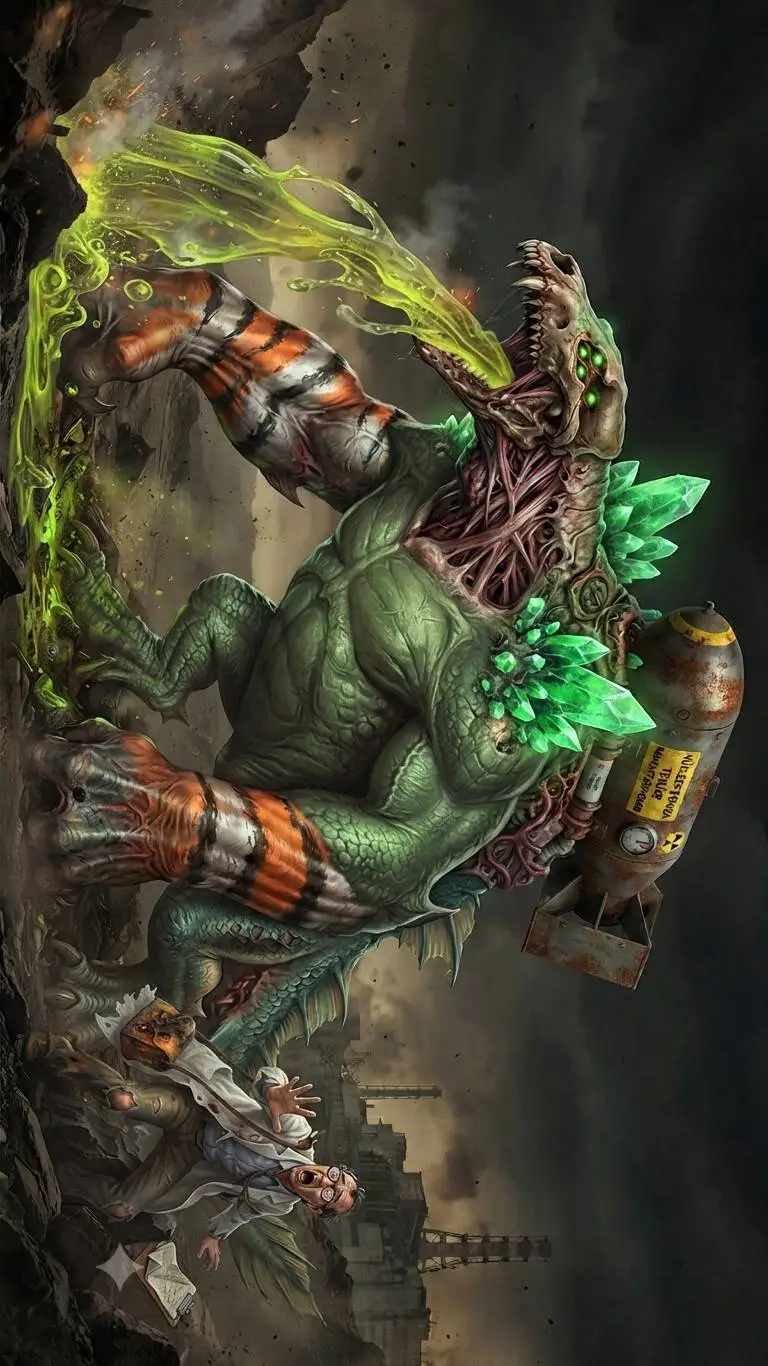 ai character: atomik mutant background