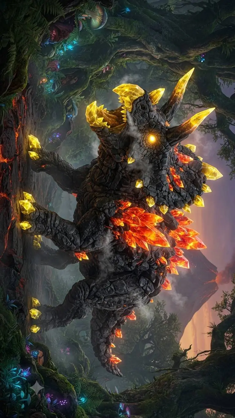 ai character: lav krisitali tri background