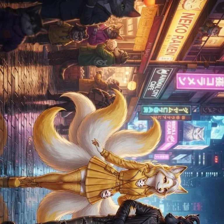 chat with ai character: Manitan Kitsune 