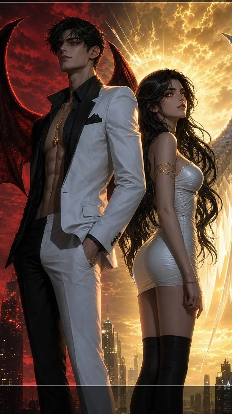 ai character: heaven or hell  background