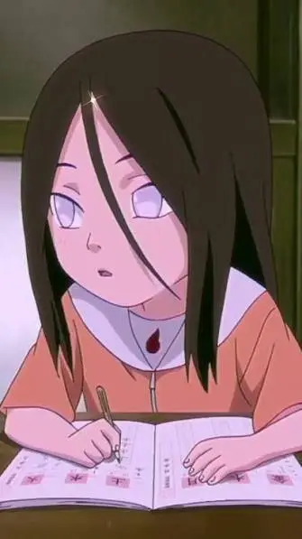 ai character: hanabi Hyuuga  background