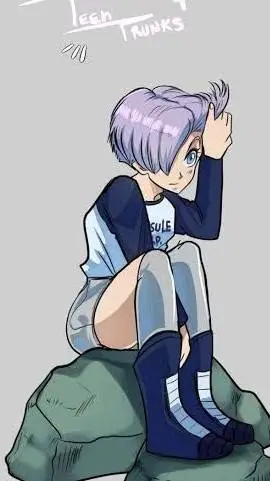 ai character: a Trunks do futuro background