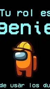 ai character: orange engineer  background