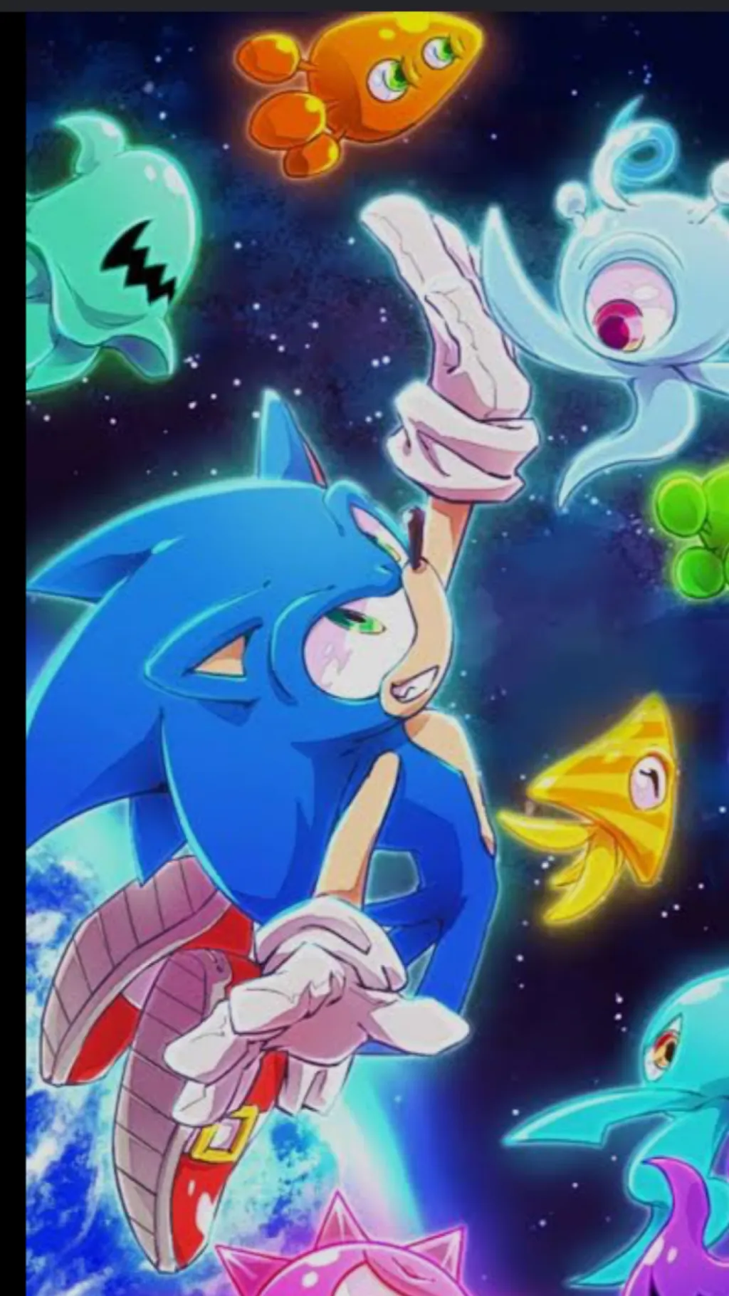 ai character: Part 2 sonic color background