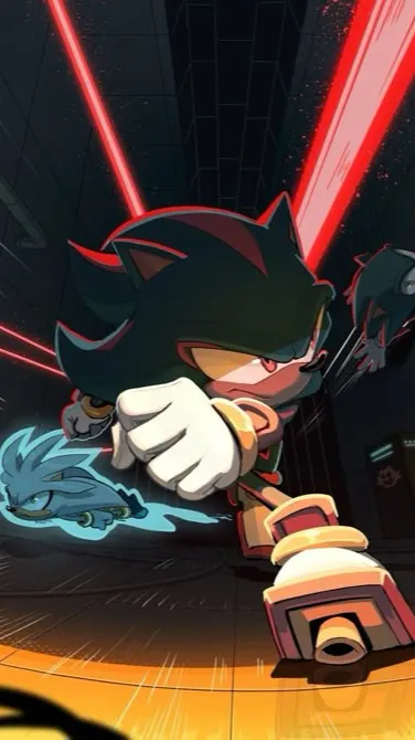 ai character: Silver&sonic background