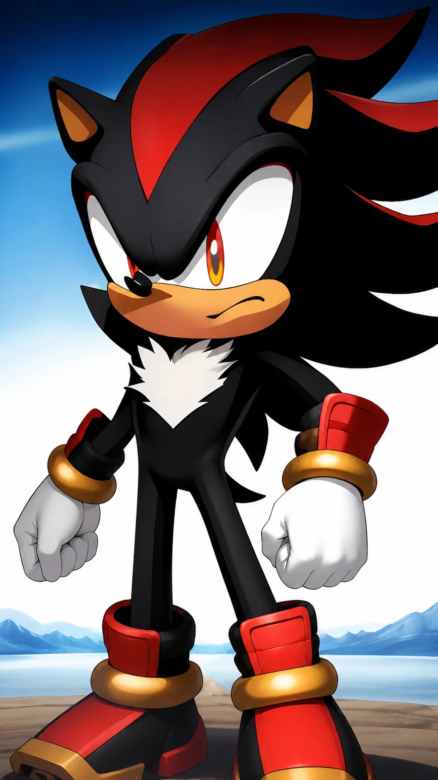 ai character: Shadow  background