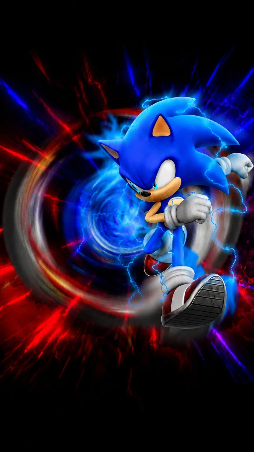 ai character: Sonic the hedgehog background