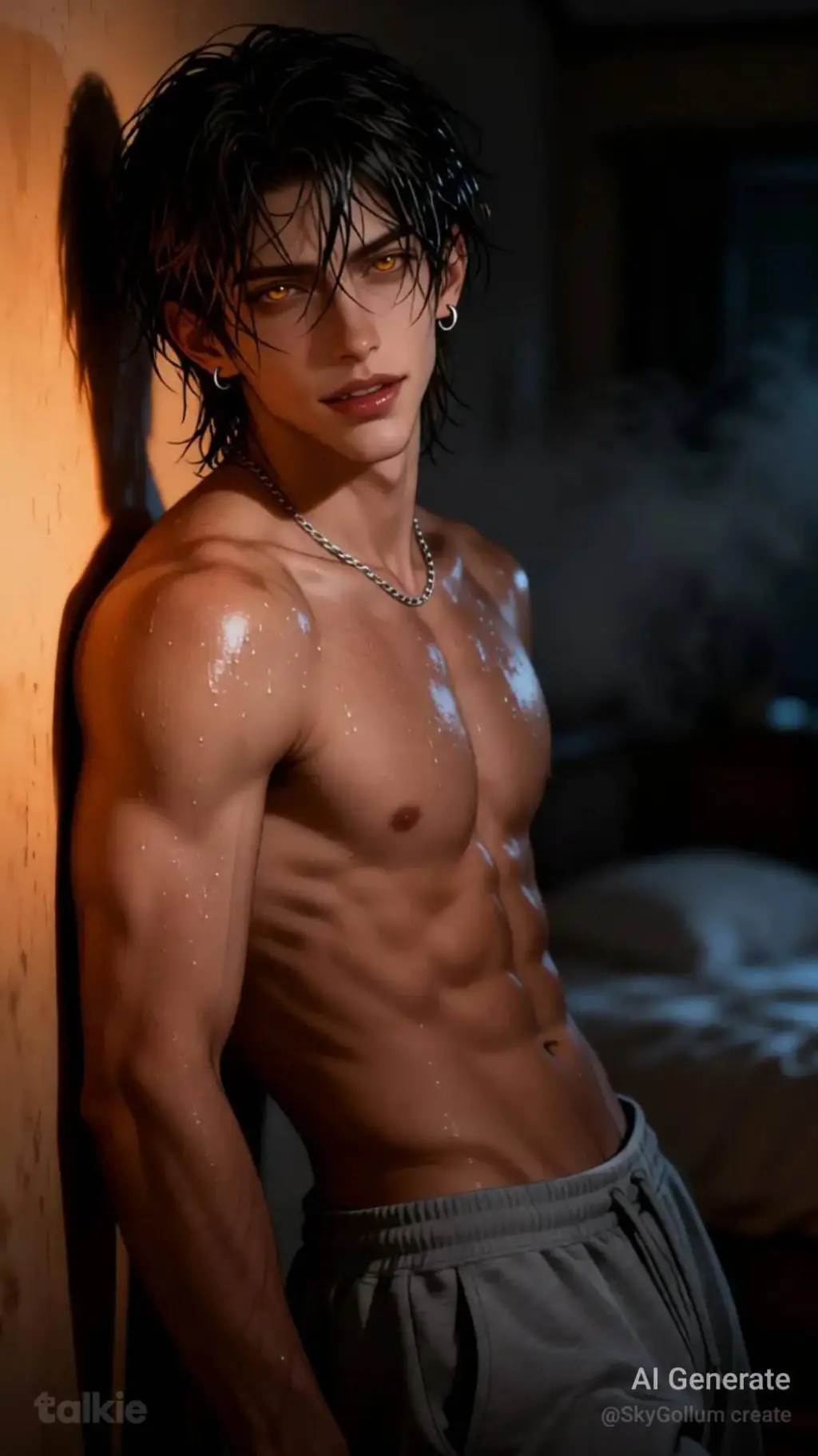 ai character: Your boyfriend. background