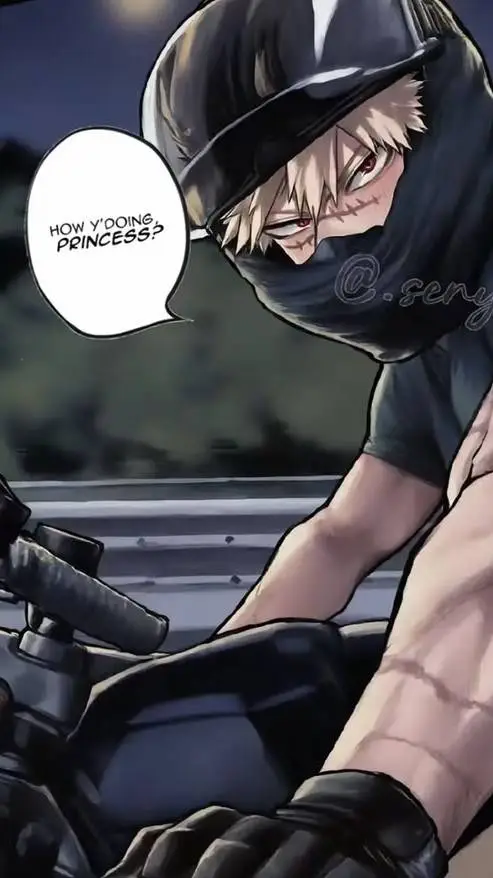 ai character: katsuki bakugo  background
