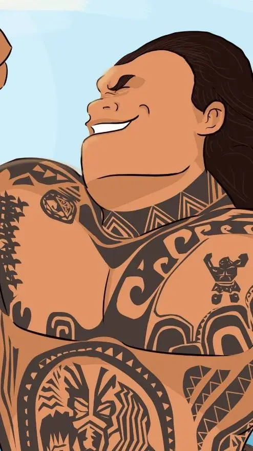 ai character: Maui!! background