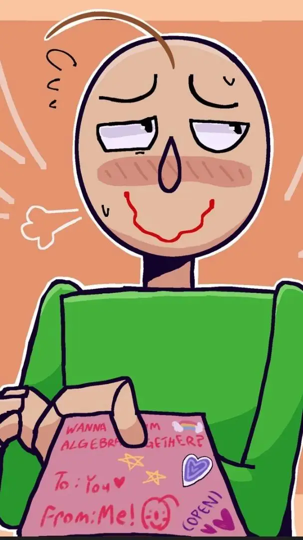 ai character: 🅑🅐🅛🅓🅘 (Likes you?) background