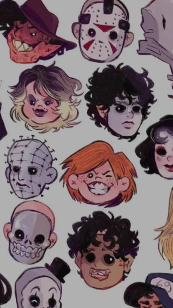 ai character: Killers sleepover! background
