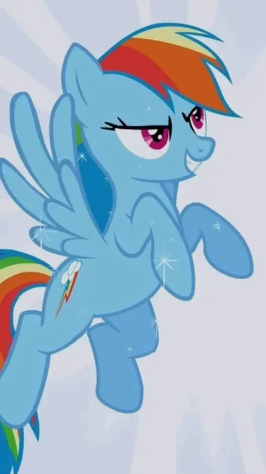ai character: Rainbow Dash background