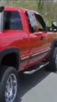 ai character: Red truck background