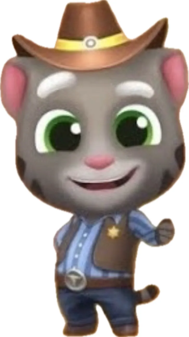 ai character: COWBOY TOM background