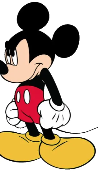 ai character: ANGRY MICKEY MOUSE background