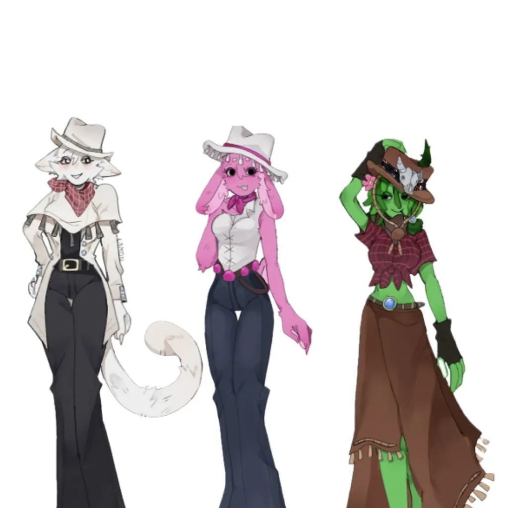chat with ai character: SPRUNKI COWGIRLS