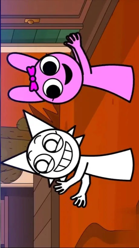 ai character: WENDA AND PINKI  background