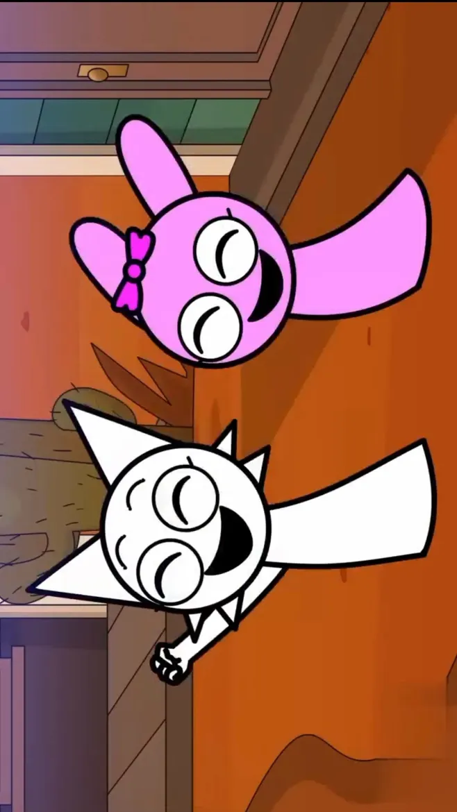 ai character: PINKI AND WENDA background
