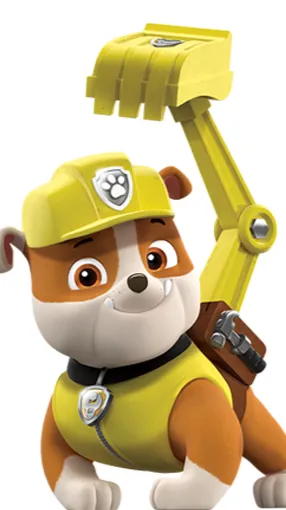 ai character: RUBBLE background
