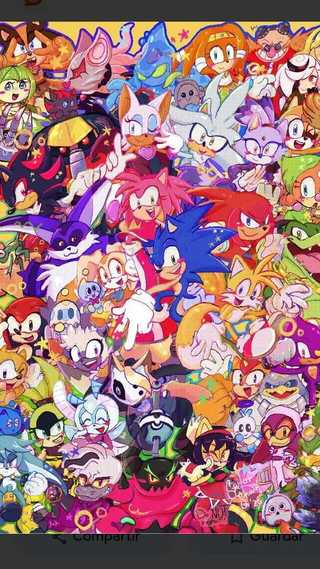 ai character: Sonic y Sus Amigos background